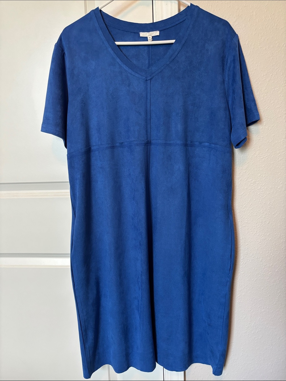 Joh. Blue V-Neck Short Sleeve Dress